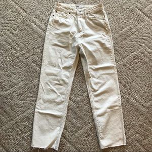 Zara Ankle Straight Jeans